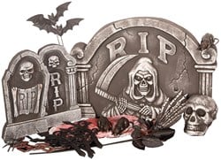 Decoratie Set Halloween met Grafstenen - 24dlg