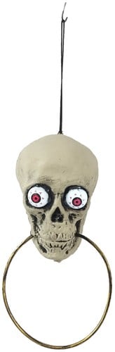 Halloween Skull Deurklopper met LED en Geluid (33cm)