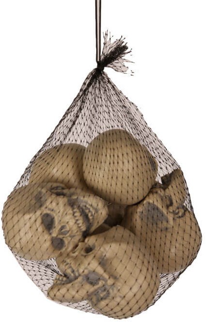 Halloween Doodshoofden Skulls Decoratie 8cm - 6st