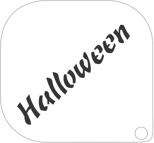 Halloween Schminksjabloon - 8x8cm