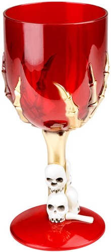 Wijnglas Skelettenhand