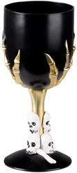 Skull Claw Wijnglas Zwart