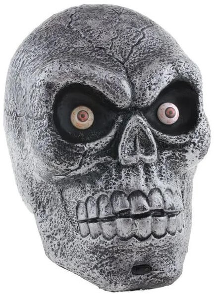 Skull head met bewegingssensor (geluid+licht)