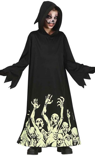  Screaming Skeleton Halloween Kostuum Kind