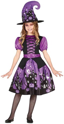 Purple Witch Heksenjurk voor Meisjes