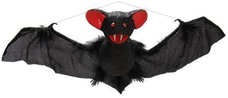Hangende horror decoratie vleermuis - 35 cm - Rubber - Halloween | Fun en Feest
