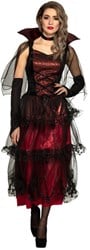 Dames Midnight Vamp Vampier Kostuum
