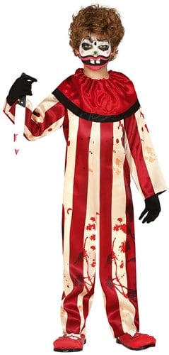 Kostuum Horror Clown Gestreept Kind