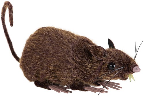 Rat Zittend Nep - 15cm