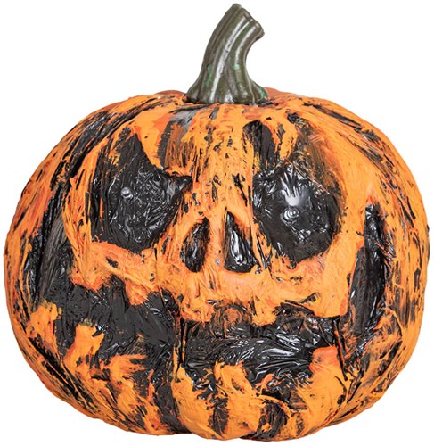 Halloween Deco Pompoen met Licht - 21cm