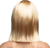 Bob Pruik Blond Half Lang (achterkant)