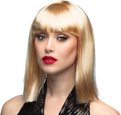 Blond Half Lang Bob Pruik