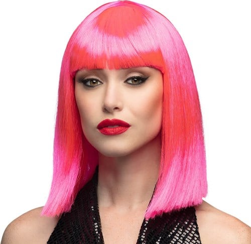 Pink Half Lang Bob Pruik
