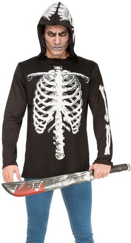 Hoodie Skeleton Geraamte voor volwassenen