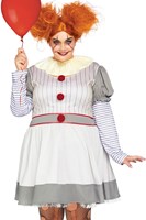 Kostuum Scary Clown Penny voor dames (voorkant 2)