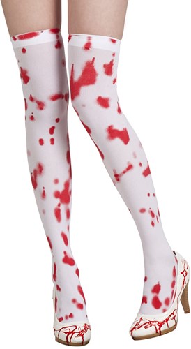 Sexy Halloween Overknees Bloody