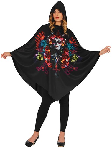Day of the Dead Poncho Catrina - Dia de los Muertos