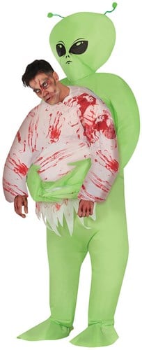 Alien Kostuum Opblaasbaar Piggyback