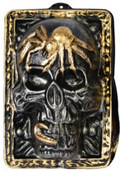 Wanddeco Zilveren Skull (35x24cm)