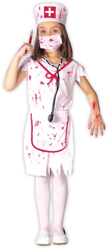 Halloweenkostuum Bloody Nurse voor meisjes