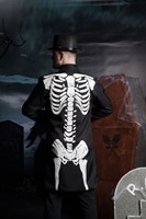 2025 Heren Halloween Gedrukt Losse Casual Persoonlijkheid Mode Pak Jas