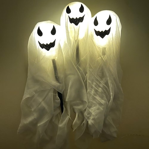 3 Halloween Spoken Tuindeco met LED-Verlichting (voorbeeld)