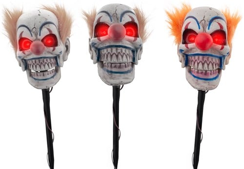 Halloween Clowns Tuindeco met LED-Verlichting 
