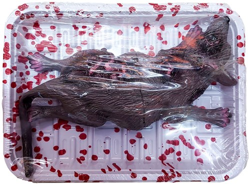 Rat met Bloed op een schaaltje Halloween