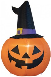 Opblaasbare Halloween Pompoen met LED - 120cm