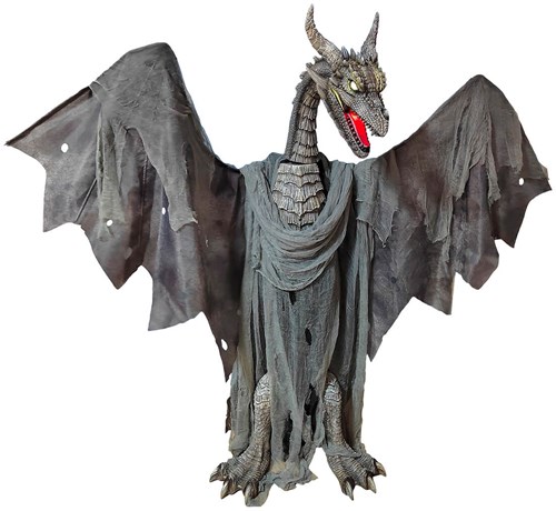 Deco Halloween Draak met Bewegingssensor - 187cm