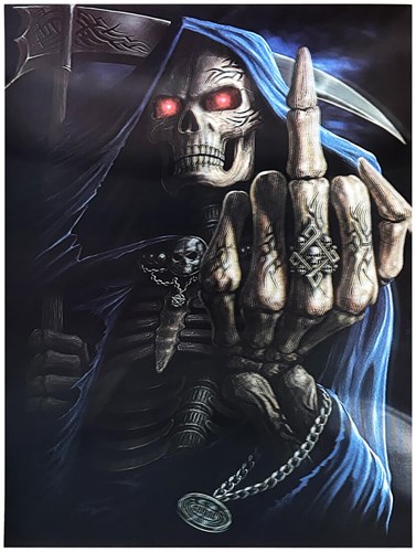Poster Holografische Grim Reaper Fuck - 30x40cm