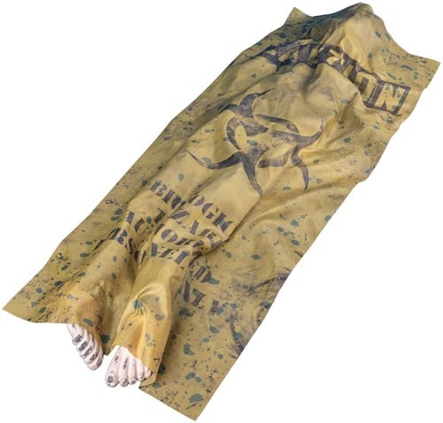 Deco Halloween Bewegend Lijk onder Doek - 160cm