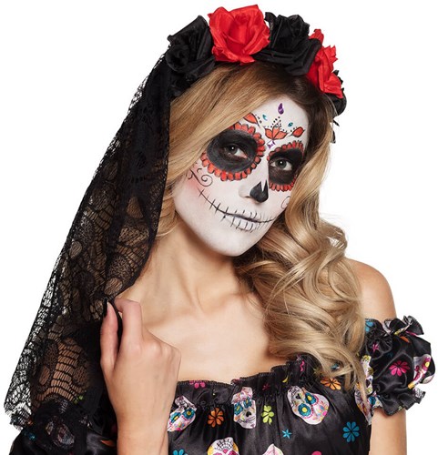 La Rosa Diadeem met Sluier (Day of the Dead)