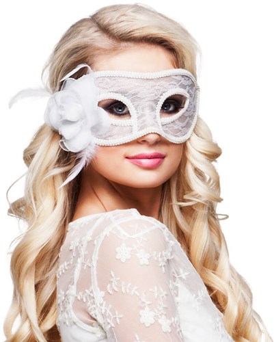 Mystique Oogmasker Wit