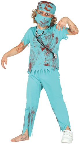 Halloweenkostuum voor Kinderen Zombie Chirurg 