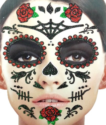 Stickers Gezicht Day of the Dead