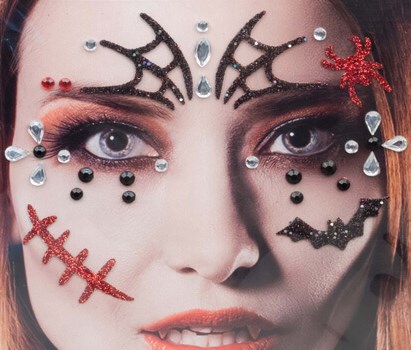 Halloween Gezicht Stickers 