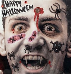 Gezicht Stickers Halloween Vampier