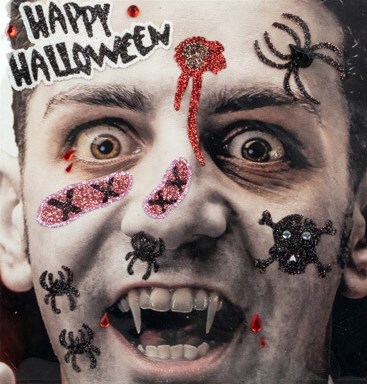 Gezicht Stickers Halloween Vampier