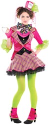 Mad Hatter Tiener Kostuum Roze-Groen