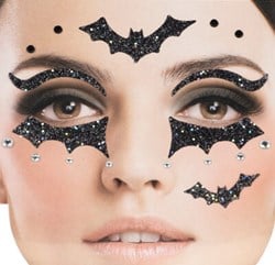 Gezicht Stickers Halloween Vleermuis