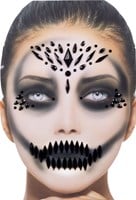 Gezicht Stickers Halloween Queen Black Luxe