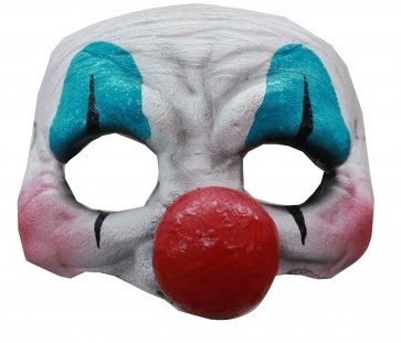 Latex Halfmasker Clown