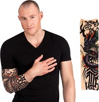 Dragon Skull Tattoo Mouw