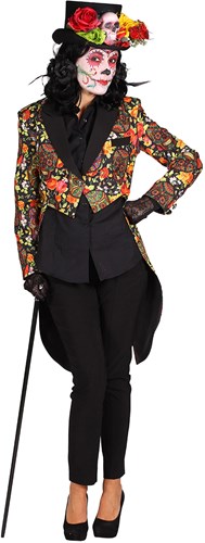 Dames Slipjas Halloween Mexican Skull Coloured