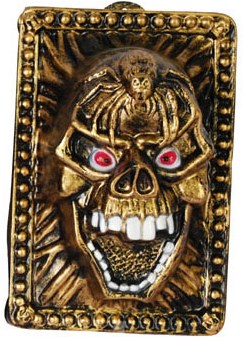 Wanddeco Gouden Skull (35x24cm)