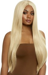 Blonde Luxe Pruik Lang Stijl Haar