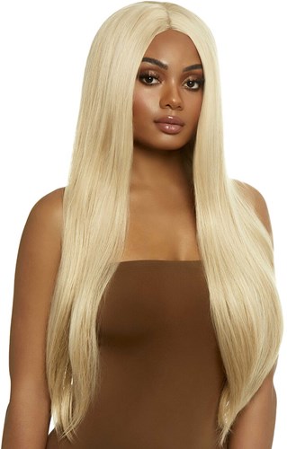 Blonde Luxe Pruik Lang Stijl Haar