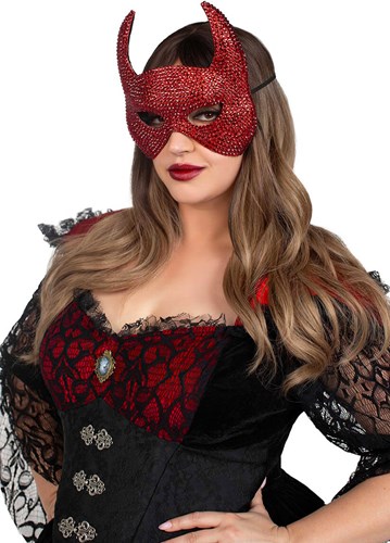Masker Duivel met Strass
