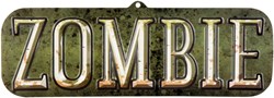 Wanddeco Zombie Groen (55x18cm)